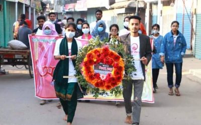 বিনম্র শ্রদ্ধায় শহিদদের স্মরণ করেছে ‘আমরা করব জয়’ সংগঠন