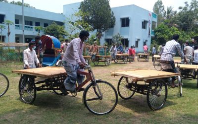 ঘিওরে প্রতিবন্ধী পরিবারের মাঝে  রিক্সা,ভ্যান,সেলাই মেশিন ও নদগ টাকা বিতরণ