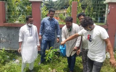 সজীব ওয়াজেদ জয়ের জন্মদিন উপলক্ষে সালথায় যুবলীগের বৃক্ষ রোপন