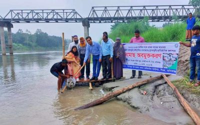 ধলেশ্বরী নদীতে মাছ অবমুক্ত