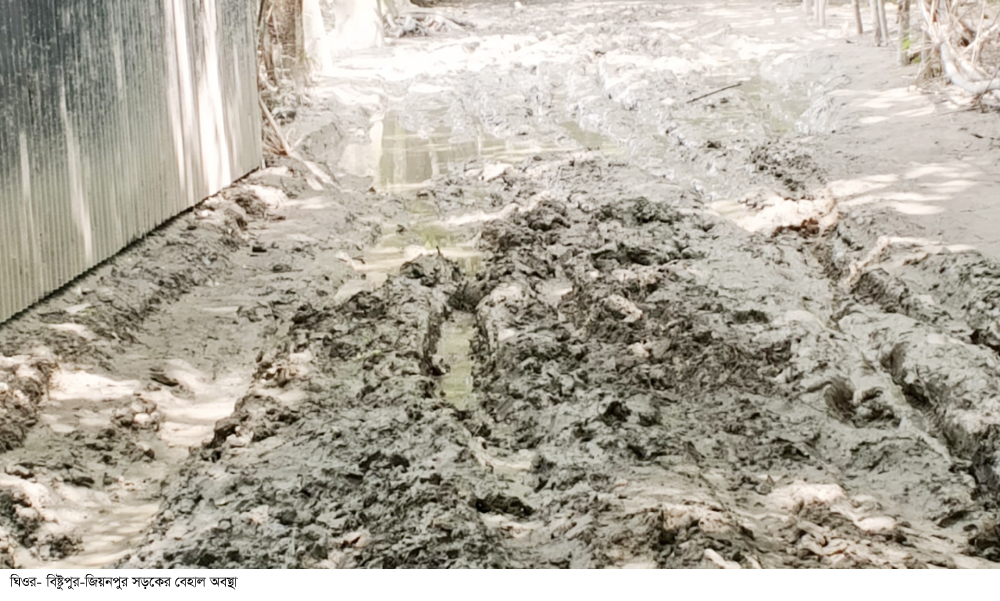 ঘিওর-পারমাস্তুল-খলসী-জিয়নপুর রাস্তাটি বেহাল অবস্থা